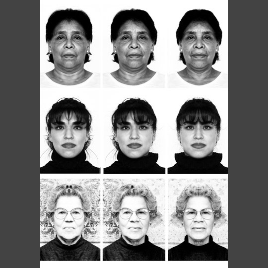 Left-Right Faces 3<br/>Sra. Angel - Olivia - Fidelfa<br/>Inkjetprint, 80 x 60, Edition of 10, 2006